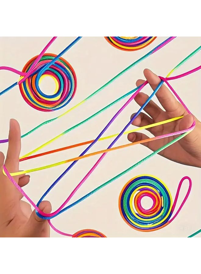 5Pcs Flexible Non Stretch Rainbow Rope For Crafts Beading Party Games - Image 2
